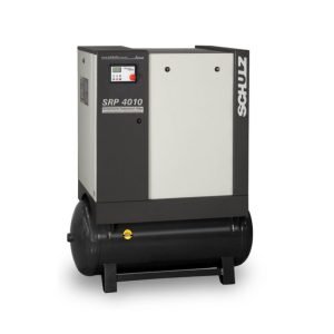 Schulz SRP 4010 Rotary Screw Air Compressor – 10 HP, 40 CFM, 125 PSI, 120 Gallon 3 PH Industrial