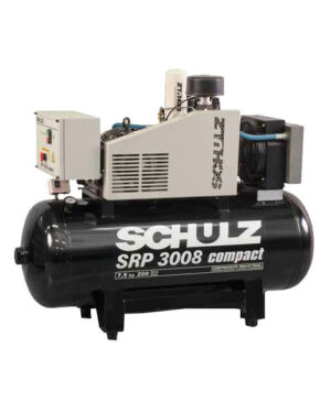 SCHULZ ROTARY SCREW SRP 3008 COMPACT- 7.5 HP-27 CFM 1PH OR 3 PH