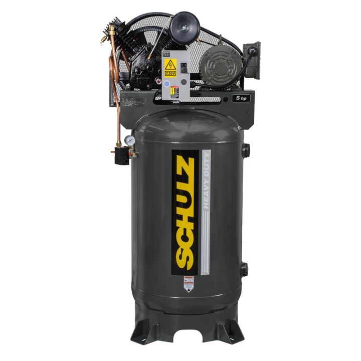 Schulz V-Series 5-HP 80-Gallon Two-Stage Air Compressor 1 PH or 3 PH