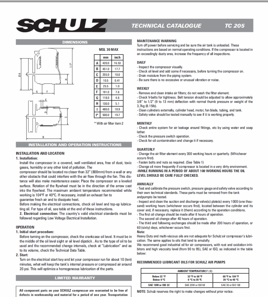 Schulz l-series msl 30 max 7.5 hp- 30 cfm - Image 3