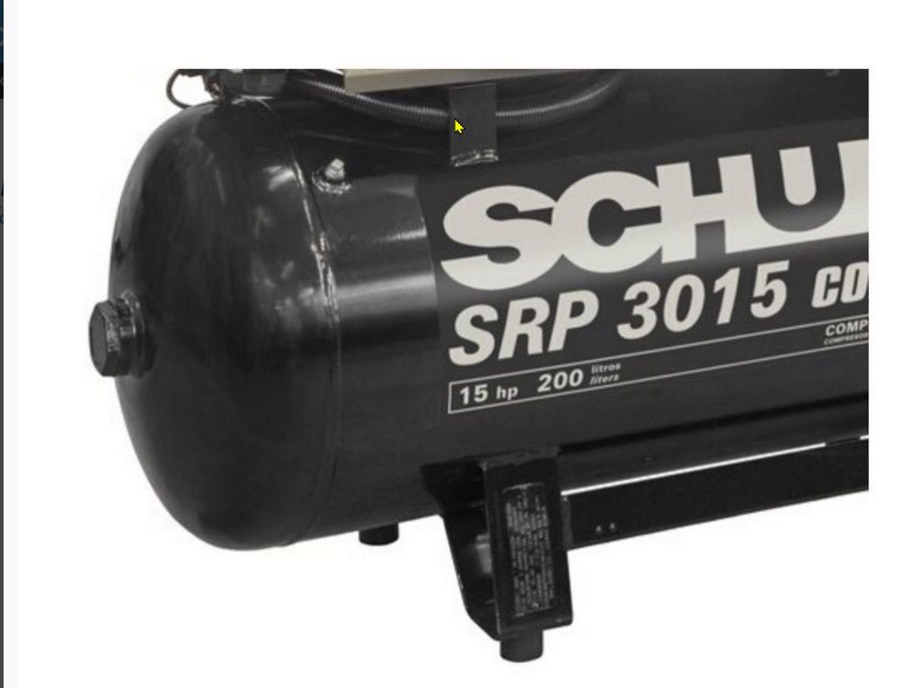 Schulz rotary screw srp 3015 compact- 15 hp-59 cfm 3 phase 208/230/460 volts - Image 4