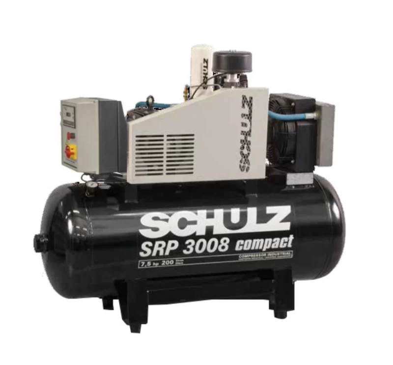 Schulz rotary screw srp 3008 compact- 7.5 hp-27 cfm 3- phase