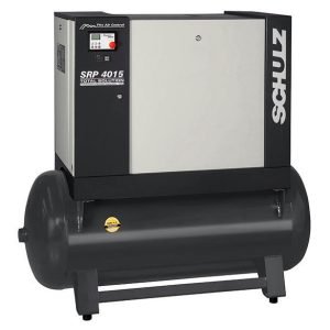 Schulz SRP 4015E Flex Rotary Screw Air Compressor – 15 HP, Variable Speed, 51 CFM, 125 PSI, 120 Gallon 3 PH Industrial