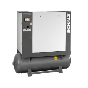 Schulz SRP 4040 R Dynamic Rotary Screw Air Compressor – 40 HP, 140+ CFM, 125 PSI, 120 Gallon 3 PH Industrial