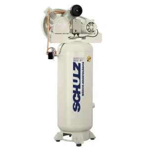 Schulz CSV-20/220 Vertical Oil-Free Air Compressor – 20 CFM, 125 PSI, 60 Gallon, 5 HP Dental & Industrial