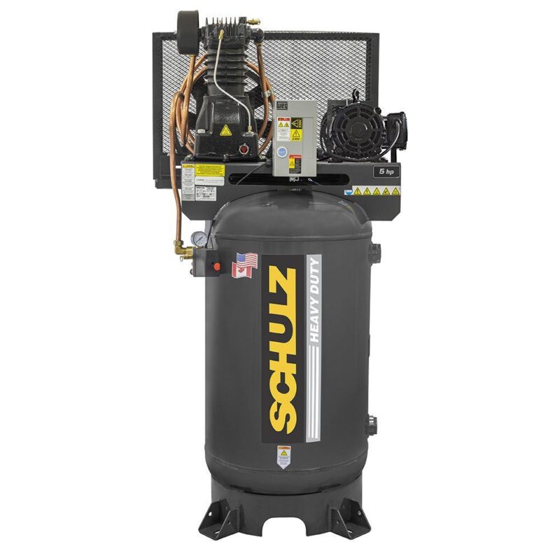 Schulz l-series 5-hp 80-gallon three phase - 230 volts - 580vl30x -3- vertical- with a 7.5 hp pump