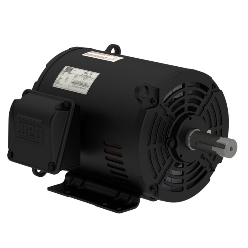 7.5 HP SINGLE PHASE ELECTRIC MOTOR 208/230 FRAME 213/5T 1760 RPM SHAFT 1 3/8
