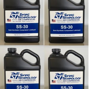 SS‑30 Semi‑Synthetic Piston Air Compressor Oil | SG‑TM 30 | 4,000‑Hour | 4‑Gallon Case