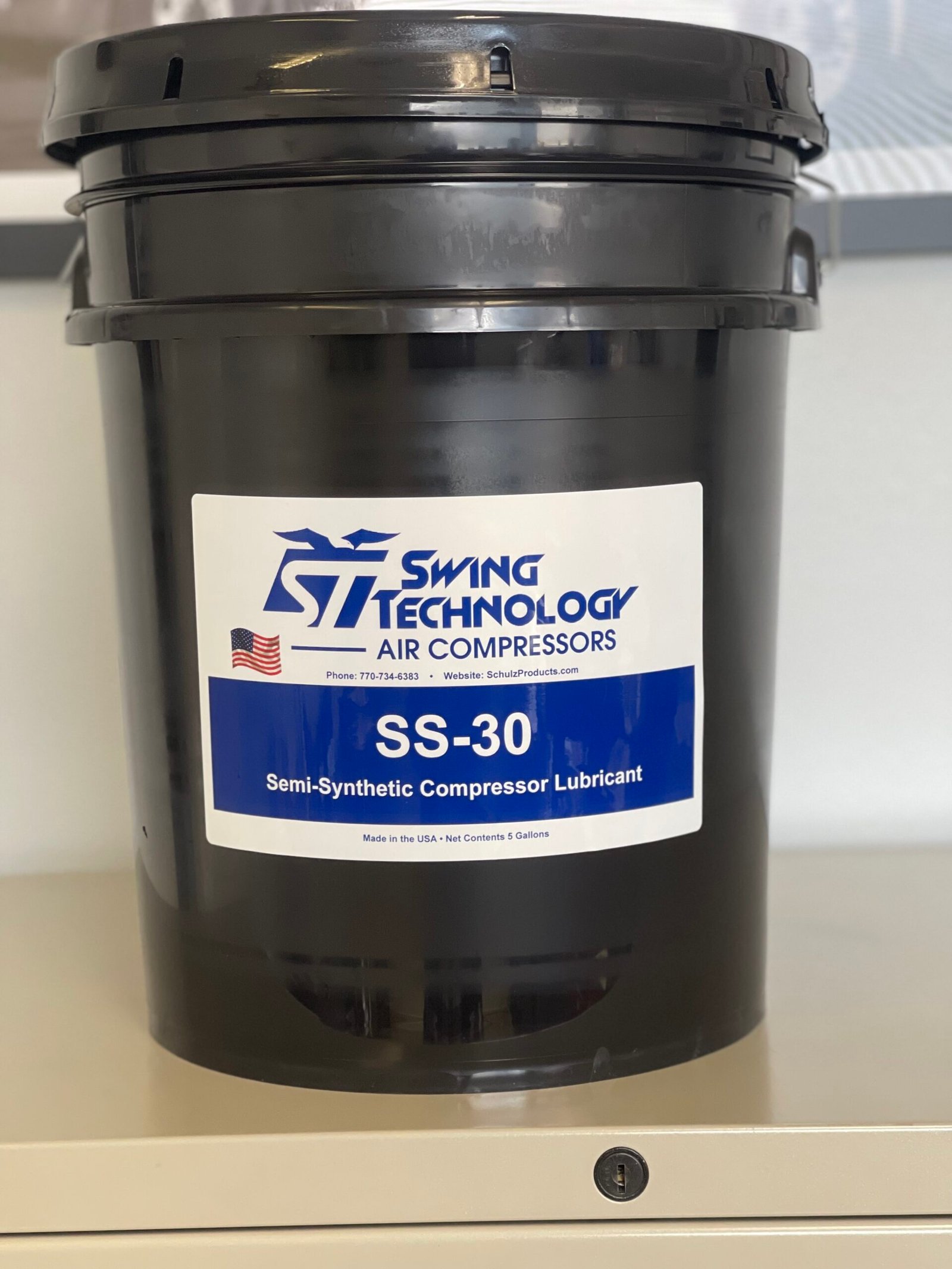 SS‑30 Semi‑Synthetic Air Compressor Oil | 4000‑Hour Lubricant | 5 Gallon Pail